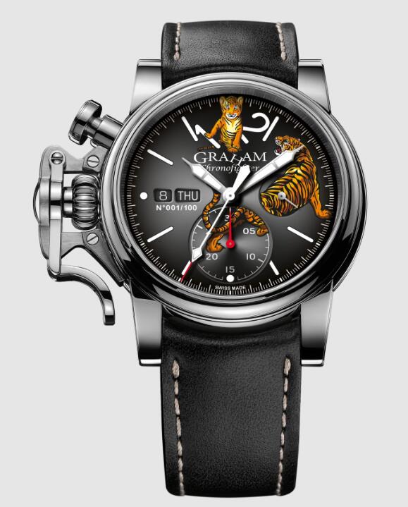 Review Replica Watch Graham CHRONOFIGHTER VINTAGE NOSEART (TIGER) 2CVAS.B31A